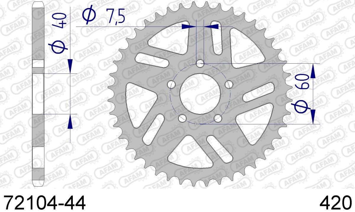 REAR ALU 44T, 420