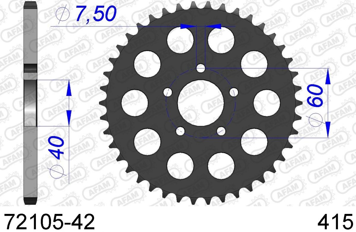 REAR ALU 42T, 415