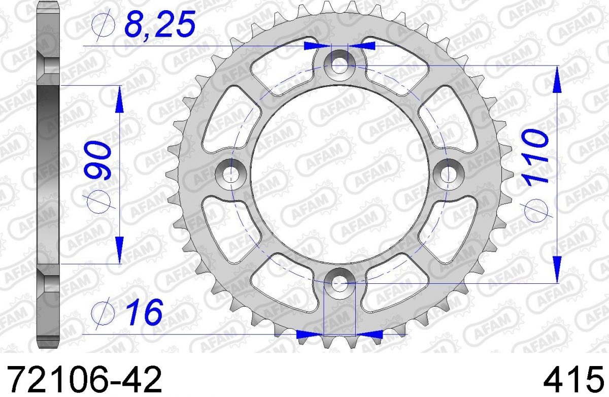 REAR ALU 42T, 415