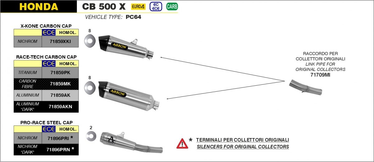 LINK PIPE FOR RACE-TECH SILENCER foto 2