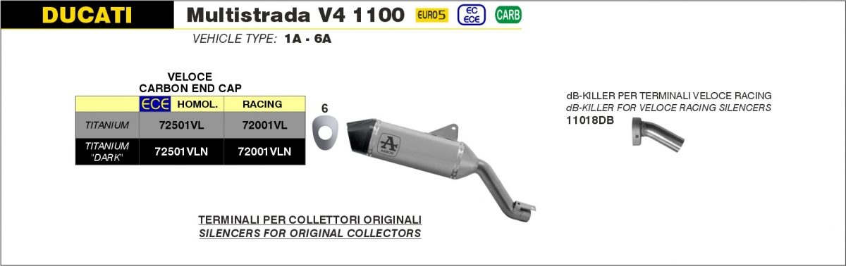 VELOCE TITANIUM DARK, CARB END CAP, EEC foto 3
