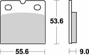 613 CM55 BRAKE PADS SINTERED