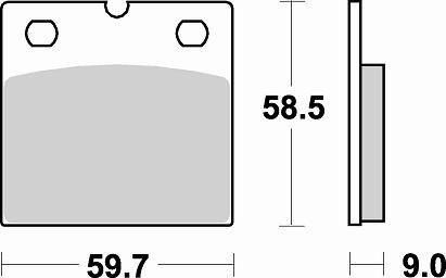 644 SM1 BRAKE PADS SEMI METALLIC