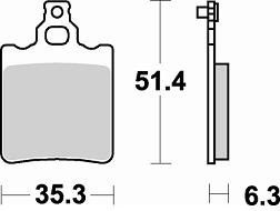 648 SM1 BRAKE PADS SEMI METALLIC