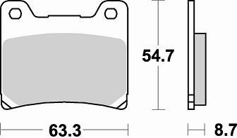 661 SM1 BRAKE PADS SEMI METALLIC