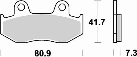 667 SM1 BRAKE PADS SEMI METALLIC