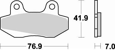 673 SM1 BRAKE PADS SEMI METALLIC
