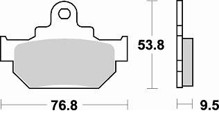 681 SM1 BRAKE PADS SEMI METALLIC