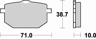 683 SM1 BRAKE PADS SEMI METALLIC