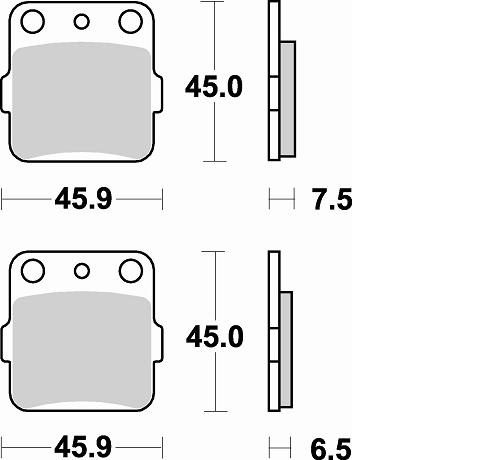 686 CM44 BRAKE PADS SINTERED