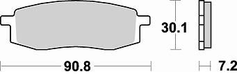 687 SM1 BRAKE PADS SEMI METALLIC