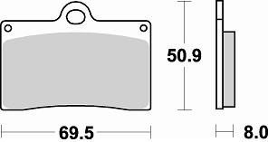 688 CM55 BRAKE PADS SINTERED