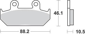 690 SM1 BRAKE PADS SEMI METALLIC