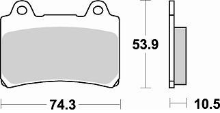 692 SM1 BRAKE PADS SEMI METALLIC