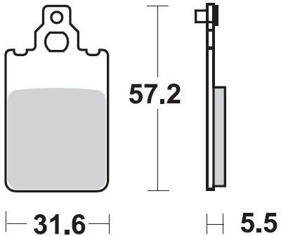 694 SM1 BRAKE PADS SEMI METALLIC
