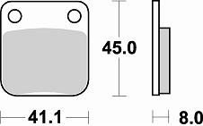 703 CM44 BRAKE PADS SINTERED