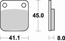 703 SM1 BRAKE PADS SEMI METALLIC