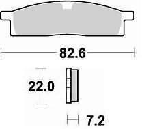 705 CM44 BRAKE PADS SINTERED