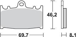 715 CM55 BRAKE PADS SINTERED
