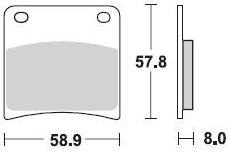 717 SM1 BRAKE PADS SEMI METALLIC