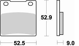 719 SM1 BRAKE PADS SEMI METALLIC