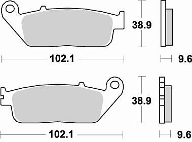 720 CM56 BRAKE PADS SINTERED
