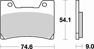 729 SM1 BRAKE PADS SEMI METALLIC