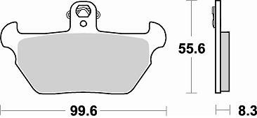 739 SM1 BRAKE PADS SEMI METALLIC