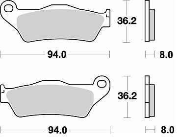 746 CM44 BRAKE PADS SINTERED