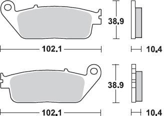748 CM56 BRAKE PADS SINTERED