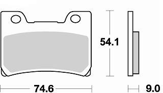 751 SM1 BRAKE PADS SEMI METALLIC