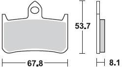 756 SM1 BRAKE PADS SEMI METALLIC