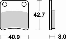 757 SM1 BRAKE PADS SEMI METALLIC