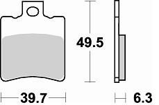 761 SM1 BRAKE PADS SEMI METALLIC