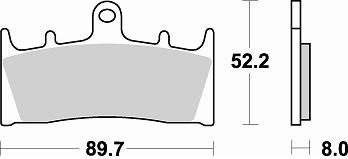 764 SM1 BRAKE PADS SEMI METALLIC
