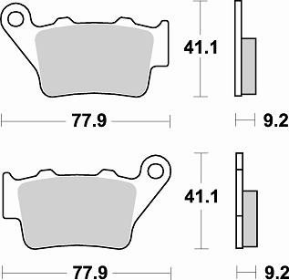 773 CM56 BRAKE PADS SINTERED