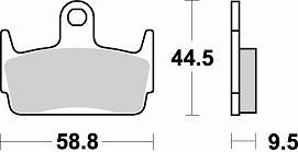 774 SM1 BRAKE PADS SEMI METALLIC