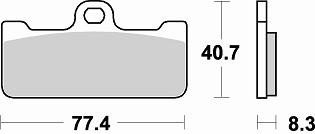 776 CM55 BRAKE PADS SINTERED