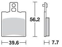 778 SM1 BRAKE PADS SEMI METALLIC