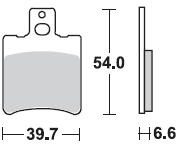 779 SM1 BRAKE PADS SEMI METALLIC