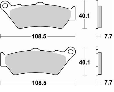 780 CM55 BRAKE PADS SINTERED