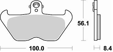 806 CM55 BRAKE PADS SINTERED