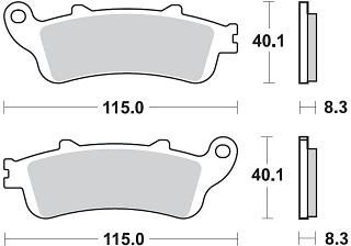 813 CM56 BRAKE PADS SINTERED