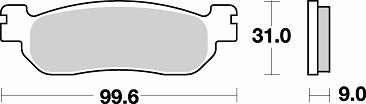 822 SM1 BRAKE PADS SEMI METALLIC