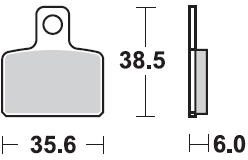 832 SM1 BRAKE PADS SEMI METALLIC