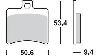 840 SM1 BRAKE PADS SEMI METALLIC