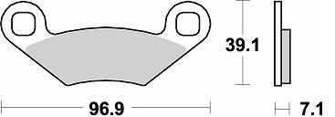 857 CM44 BRAKE PADS SINTERED