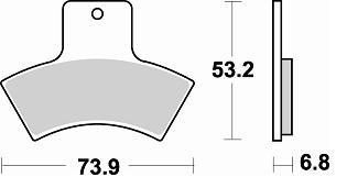 860 CM44 BRAKE PADS SINTERED