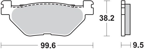 868 SM1 BRAKE PADS SEMI METALLIC