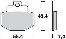 871 SM1 BRAKE PADS SEMI METALLIC
